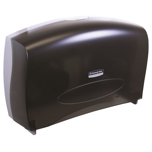 Kimberly-Clark Professional Jumbo Roll Toilet Paper Dispenser, Combo Unit, Black